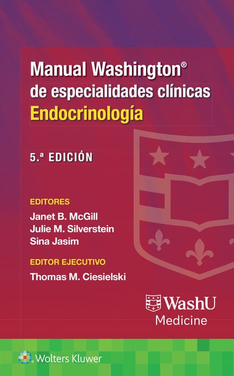 Janet B. McGill M. Manual Washington de especialidades clínicas. Endocrinología. 5a ed. 2026 ¡¡¡NOVEDAD, NOVEDAD, NOVEDAD!!!