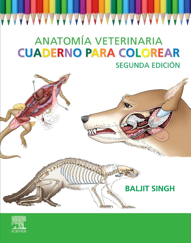 Baljit Singh. Anatomía veterinaria. Cuaderno para colorear. 2a ed. 2026 ¡¡¡NOVEDAD, NOVEDAD, NOVEDAD!!!