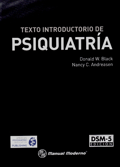 Black W. Donald. Texto introductorio de psiquiatría 1a ed. 2015