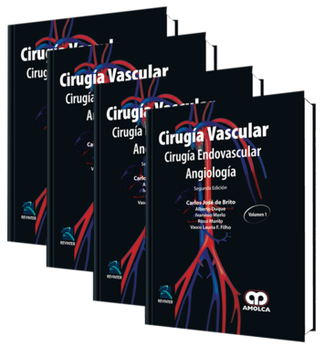 Carlos José De Brito. Cirugía Vascular,  Cirugía Endovascular y Angiología.  Tomos I - II - III - IV. 2da ed. 2011