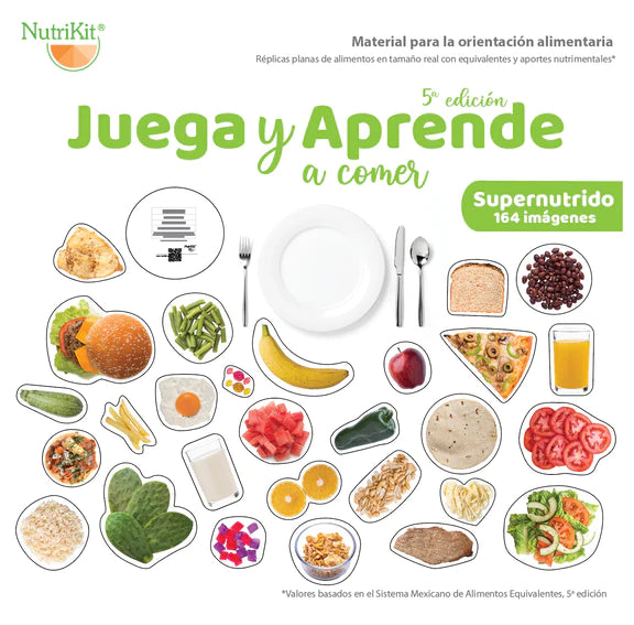 NutriKit® 164 Réplicas de Alimentos Juega y Aprende -Supernutrido- para Talleres 5a Ed. 2023