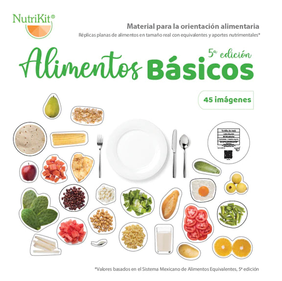 NutriKit® 45 Réplicas de Alimentos Básicos 5a Ed. 2023