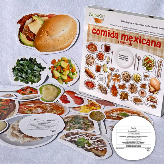 NutriKit® 70 Réplicas de alimentos de Comida Mexicana y algo más