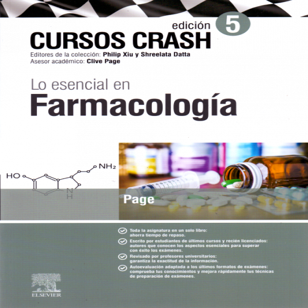 Page P. Clive. Cursos Crash. Lo esencial en Farmacología. 5ta ed.  2019