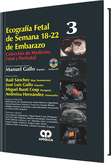 Raúl Sánchez. Ecografía Fetal  No. 3 de Semana 18 - 22 de Embarazo. Incluye CD. 1a. ed. 2014