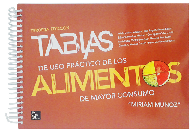 Chavez Villasana. Tablas de uso práctico de los alimentos de mayor consumo. 3ra ed. 2014